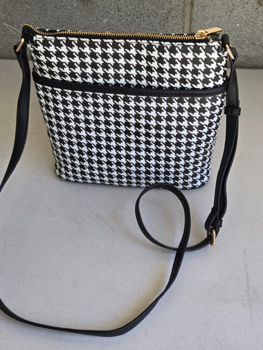 Kim Rogers Cross Body Bag, Black and White - Picture 2 of 2